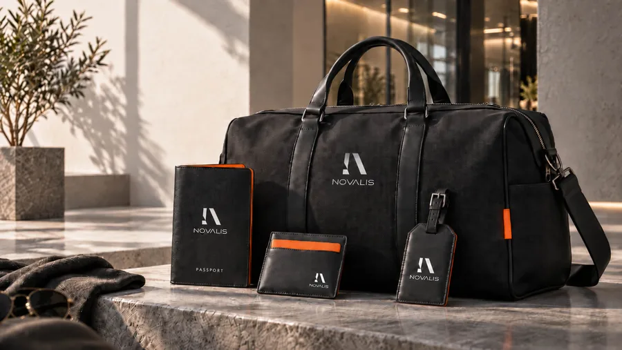 Novalis-tassencollectie met oranje merkaccenten